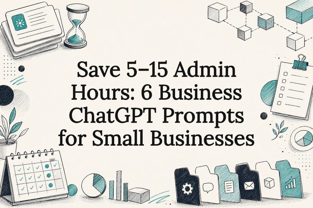 Save 5–15 Admin Hours: 6 Business ChatGPT Prompts for Small Businesses