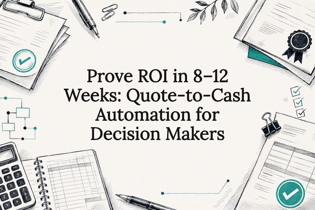 Prove ROI in 8–12 Weeks: Quote-to-Cash Automation for Decision Makers