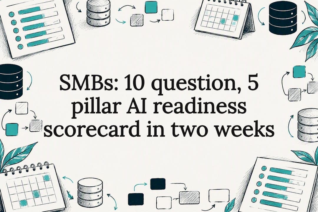 SMBs: 10 question, 5 pillar AI readiness scorecard in two weeks