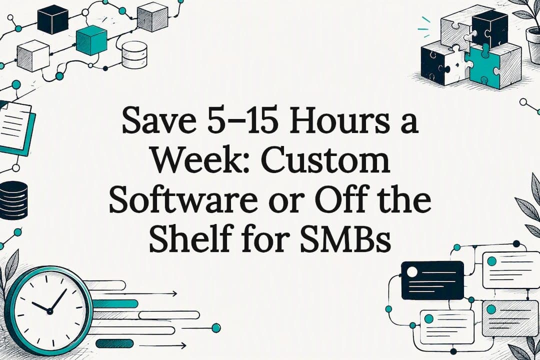Save 5–15 Hours a Week: Custom Software or Off the Shelf for SMBs