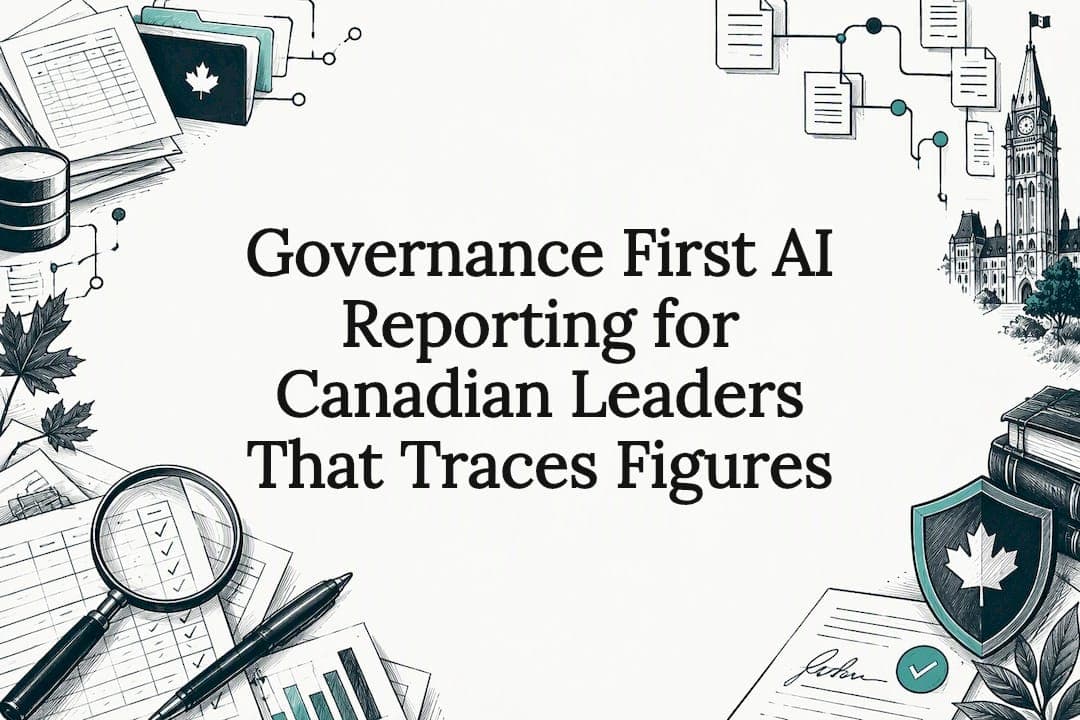 Governance First AI Reporting for Canadian Leaders That Traces Figures