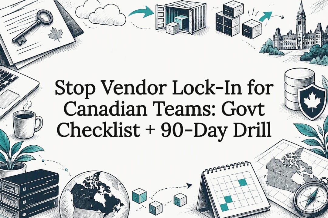 Stop Vendor Lock-In for Canadian Teams: Govt Checklist + 90-Day Drill