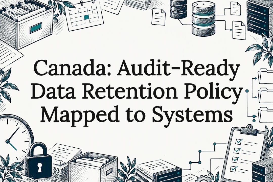 Canada: Audit-Ready Data Retention Policy Mapped to Systems